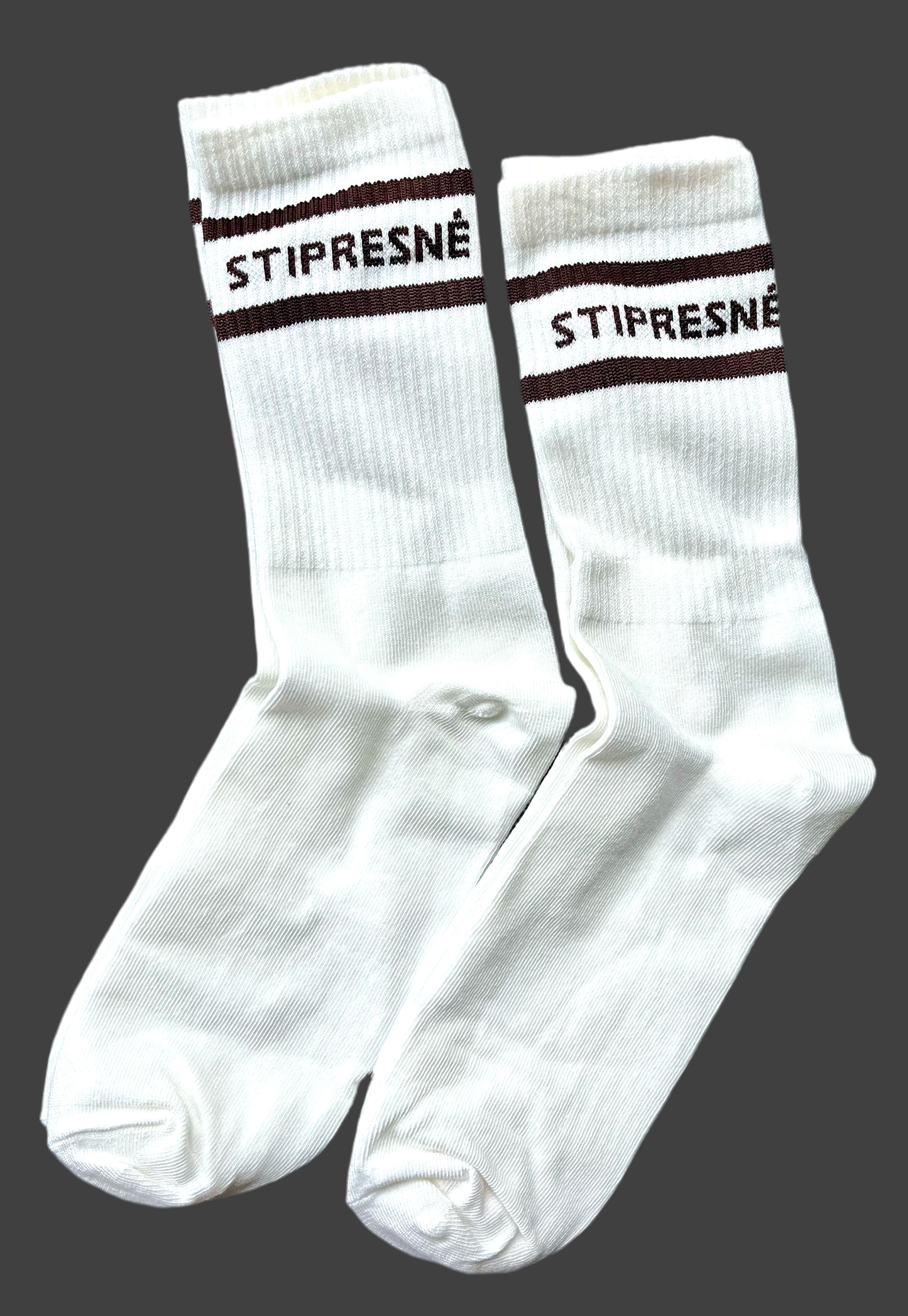 Kojinės su užrašu ,,STIPRESNĖ''